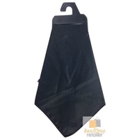 Mens POCKET SQUARE Party Silk Suit Handkerchief Kerchief Hanky Wedding  - Black