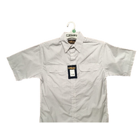 BISLEY SHORT SLEEVE SHIRT Everyday Casual Business Work Cotton Blend Check - BS2484_VHIG (HIG) - S