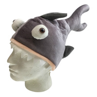 SHARK HAT Costume Accessory Fish Halloween Fancy Dress Up Party  Cap Headgear