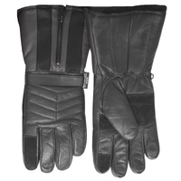 3M Winter Motorbike Bike Waterproof Gloves Leather Motor Bicycle Motorcycle - Black - S