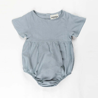 Babies + Kids - Linen Romper - Capri Blue - Size 2y Only