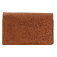 Pierre Cardin Ladies Womens Genuine Leather Bi-Fold RFID Purse Wallet - Cognac