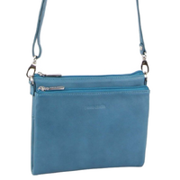 Pierre Cardin Ladies Cross Body Bag Leather Clutch Shoulder Sling Womens  - Tropical