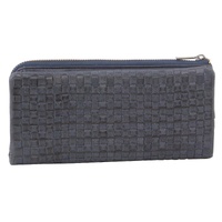 Pierre Cardin Womens Soft Rustic Leather Wallet Coin RFID Purse - Teal