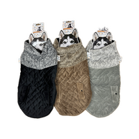 60cm Quilted Dog Jacket Coat Warm Winter Pet Clothes Vest Padded Windbreaker