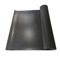 Garage Floor Mat Diamond Plate PVC Vinyl Flooring Rolls Non-Slip 2.5mm Thick