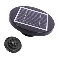 Solar Powered Roof Fan Ventilator Loft Vent for Boat RV Greenhouse Shed Caravan