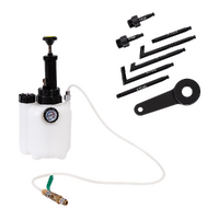 3L Transmission Oil Filling System Fluid Pump Manual Tool With 8pc ATF Adaptors