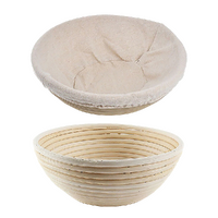 2 x 9" Sourdough Bread Proofing Set Bread Making Kit Round Bowls