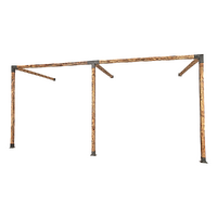 Roof Pergola Gazebo Shed Matte Black Steel Brackets DIY Kits