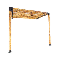 Roof Pergola Gazebo Shed Matte Black Steel Brackets DIY Kits