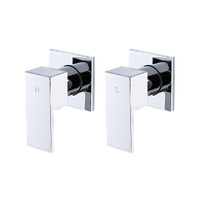 Bathroom Shower Bath Hot and Cold Square Mixer WATERMARK Certified in Chrome