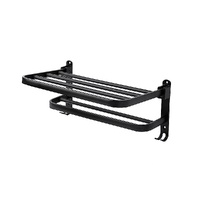 Towel Rack Folding Holder with Hook Accessories Wall Hanger Aluminium Bar Shelf