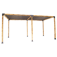 Roof Pergola Gazebo Shed Matte Black Steel Brackets and Black Screen DIY Kits