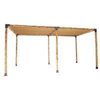 Roof Pergola Gazebo Shed Matte Black Steel Brackets and Coffee Screen DIY Kits