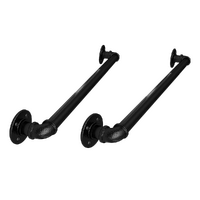 2m Handrail Stair Rail Grab Balustrade Staircase Banister + Installation Kit