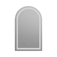 Arched LED Wall Mirror Bathroom Mirrors Makeup Anti-fog 600mm x 1000mm
