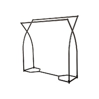 Commercial Clothing Garment Rack Retail Shop in Black