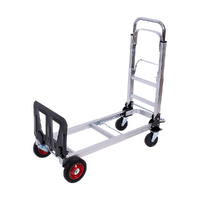 Hand Truck 2 in 1 Folding Dolly Cart 180kg Capacity Heavy Duty Aluminium