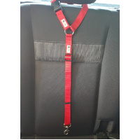 Dog Seatbelt Headrest Restraint Safety Travel - Moondidley Pets Red
