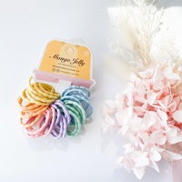 MANGO JELLY Kids Hair Ties (3cm) - Silky Pop Mixed - Six Pack