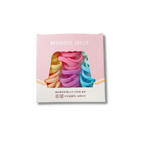 MANGO JELLY Metal Free Hair Ties (3cm) - Classic Pastel 36P - Six Pack