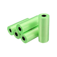 Supermarket Produce Roll Bag Standard (1800 Pcs/6 Roll) Green Color Wholesale
