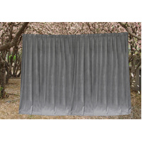 Large Thick Velvet Blockout Curtains 550x 230cm PINCH PLEAT 2 panel+Hooks Grey