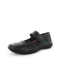 JUST BEE Women's CALEBASIC Flats Black 36EU