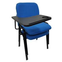 NNECN Lecture Chair with Table Top for Classroom Lecture Training Conference (Set of 6-Blue)