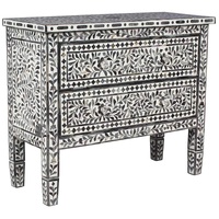 MOTHER OF PEARL HAND MADE SWIRL CHEST DRAWS