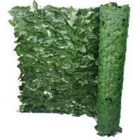 Artificial UV Peach Leaf Roll 3m By 1m