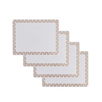 Clevinger Set of 4 MD Placemats Gold Border