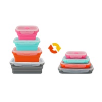 Cook Easy Set of 4 Collapsible Silicone Storage Container