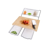 Extensible Bamboo Cutting Board Set