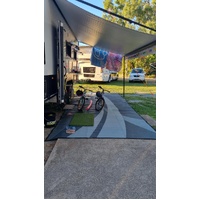 Swish Grey 6m x 2.4m recycled poly mat