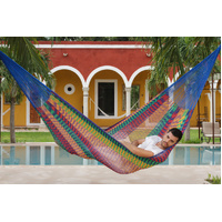 Outdoor undercover cotton Mayan Legacy hammock Family size Mexicana