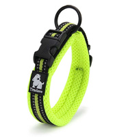  Heavy Duty Reflective Dog Collar - Yellow, XS