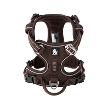  No Pull Explosion Proof Dog Harness - Brown, XS