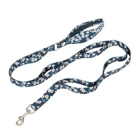  Floral Multi Handle Dog Lead - Blue, L