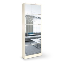 Sarantino 24 Pairs Shoe Cabinet Rack Storage Cupboard Organiser 5 Level Drawers