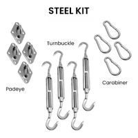 Shade Sail Steel Mountain Kit