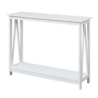 Sarantino Grace A-Frame Console Table in White