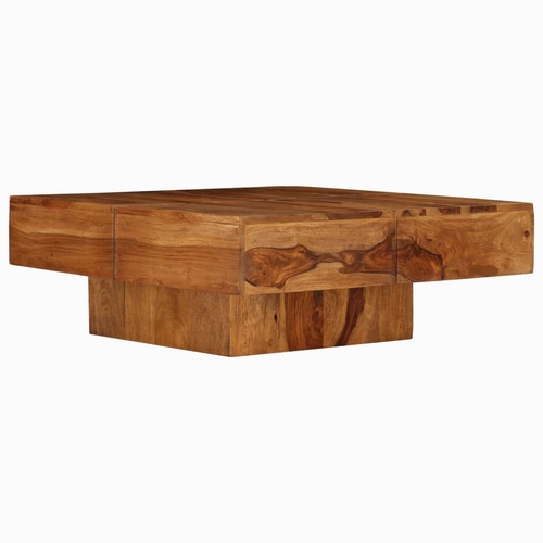 Coffee Table 80x80x30 cm Solid Wood Acacia