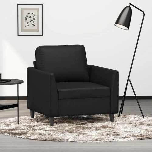 Sofa Chair Black 60 cm Faux Leather