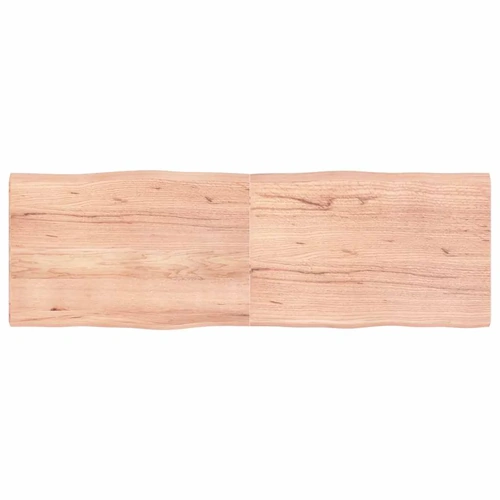 Table Top Light Brown 180x60x(2-4)cm Treated Solid Wood Live Edge