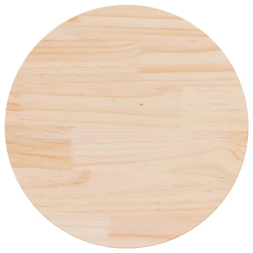 Table Top Ø70x2.5 cm Solid Wood Pine