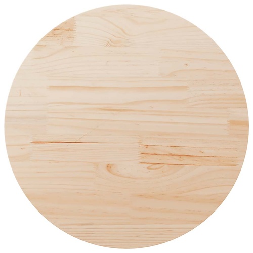 Table Top Ø90x2.5 cm Solid Wood Pine