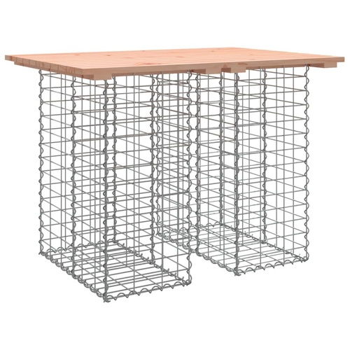 Garden Bench Gabion Design 100x70x72 cm Solid Wood Douglas