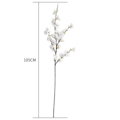 10x artificial silk flower fake cherry blossom bouquet table decor white
